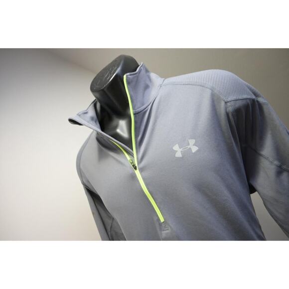Under Armour Run Jacket 1/4 Zip ASG Fitted Athletic Gray Performance Mens Sz XL - Picture 1 of 8